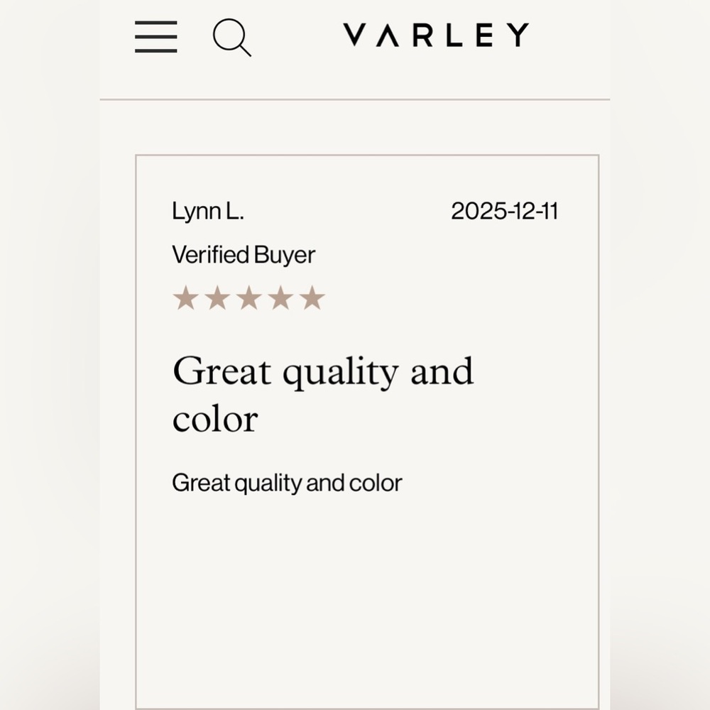 NWT Size L - Varley Double soft Oakdale Sweatshirt Ivory (NWT $180) - Picture 13 of 16